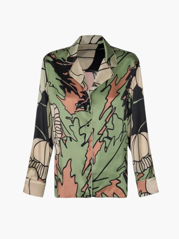 Noches De Luna Satin Silk Shirt