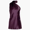 One Shoulder Bias Top With Scarf