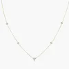 Pear Shaped Diamond Bezel Chain