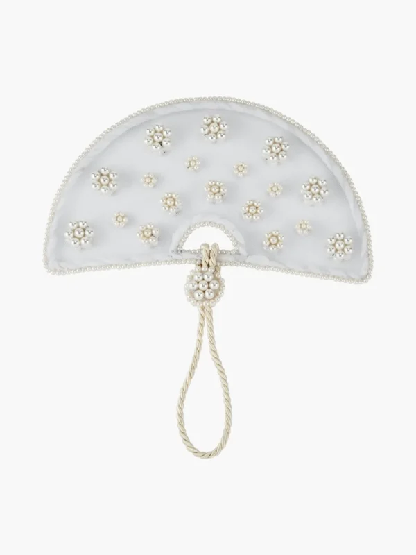 Pearl Tulle Halo Fan