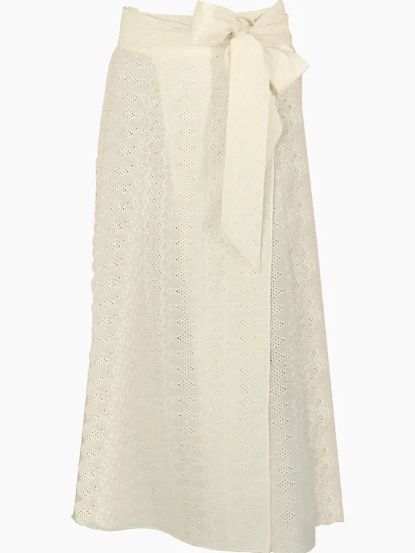 Pillar Wrap Skirt Eyelet