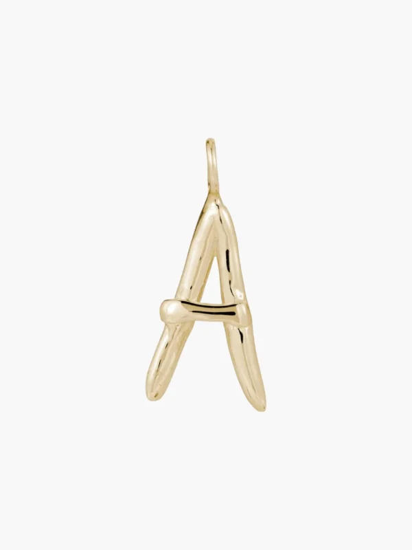 Raw Letter Charm