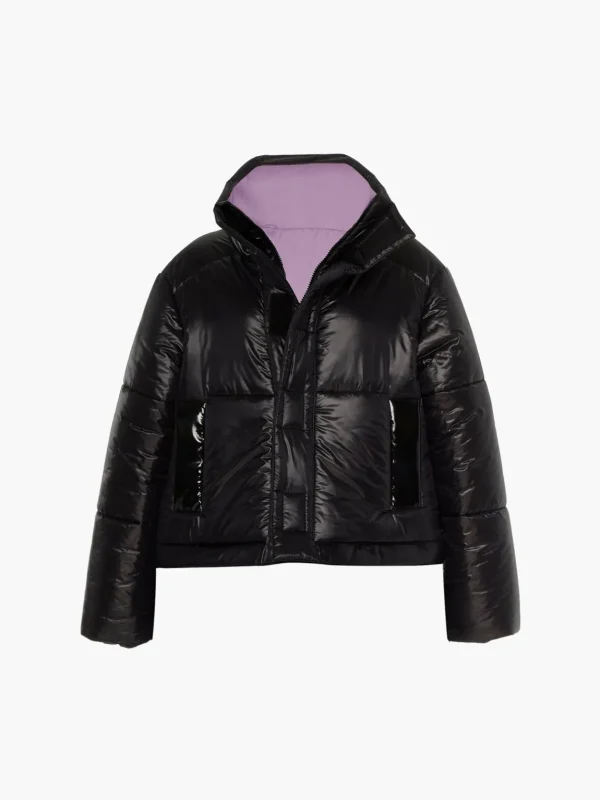 Reversible Cropped Sustainable Down Coat