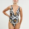Reversible Deep V One Piece Swimsuit