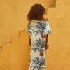 San Gregorio Linen Midi Dress