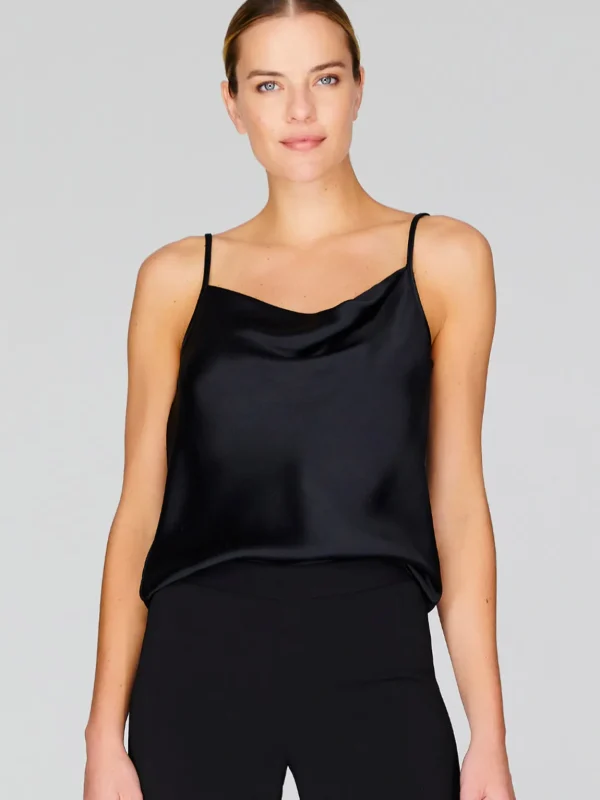 Satin Drape Front Camisole