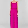 Silk Georgette Pajama Pants with Elastic Waist