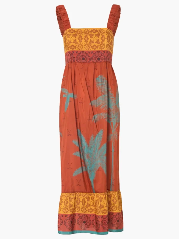 Sol de Occidente Cotton-Silk Midi Dress