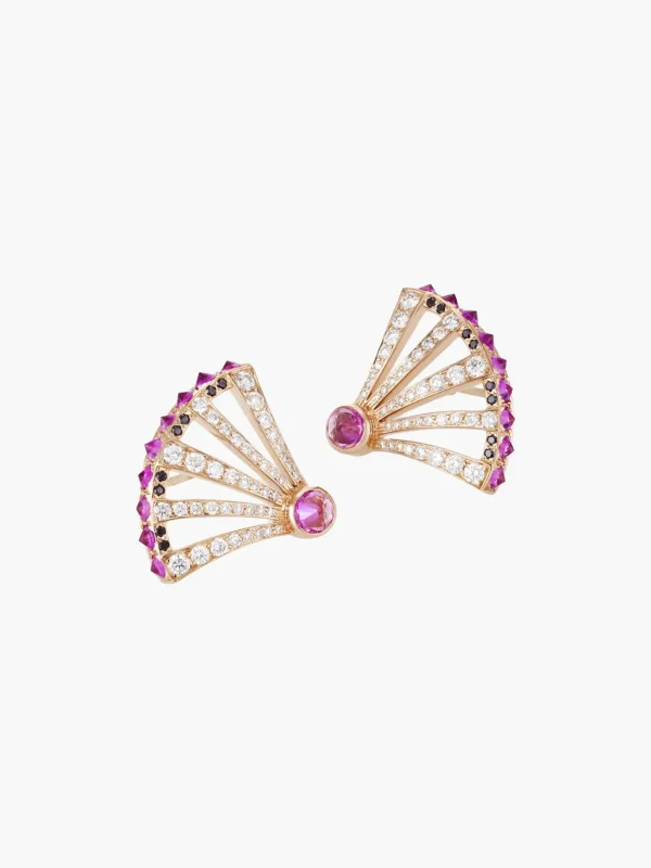 Sumerian Diamond Spike Earrings
