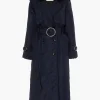 Sustainable Down Filled Satin Trench