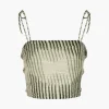 Tejada Pleated Linen Top