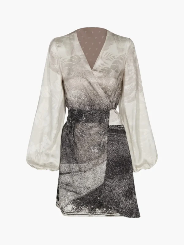 Tertulia Silk Jacquard Mini Dress