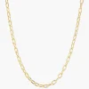 Thick Elongated Link Necklace