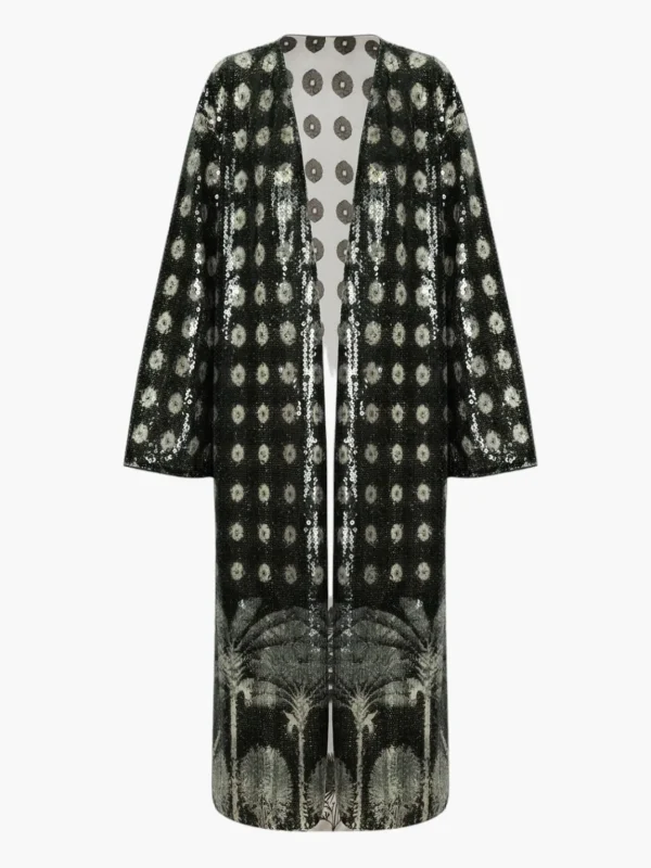 Tintindeo Sequins Midi Coat