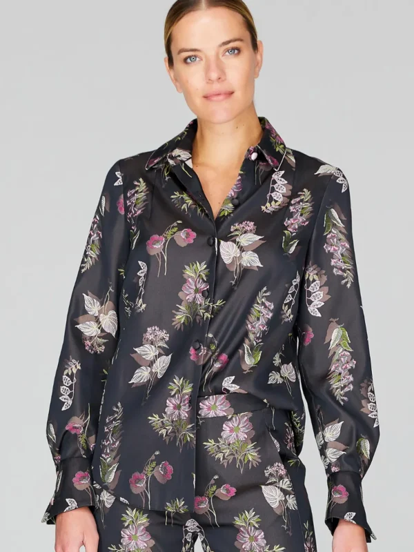 Watercolor Botanic Classic Collared Button Down Shirt