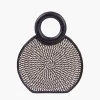 Zenu Handbag in Leather and Cana Flecha