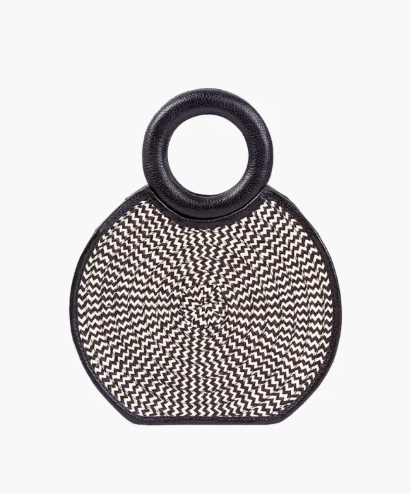 Zenu Handbag in Leather and Cana Flecha