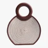 Zenu Handbag in Leather and Cana Flecha